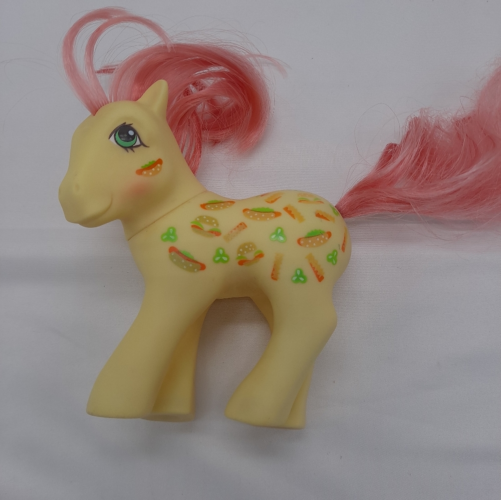 VTG G1 My Little Pony Munchy Twice As Fancy Hamburgers Hot Dogs 1987 EUC